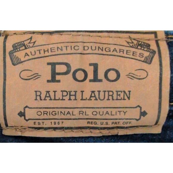Polo Ralph Lauren Premium Denim Blue Jeans Authentic Dungarees Toddler 2T Slim - Picture 4 of 5